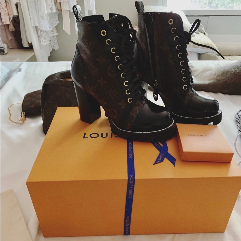 Louis Vuitton monogram Star Trail Boots
